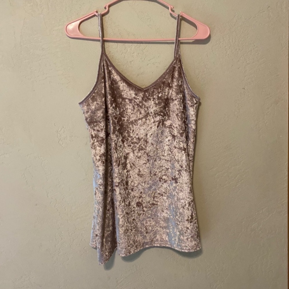 Pink Velvet Shimmer Top